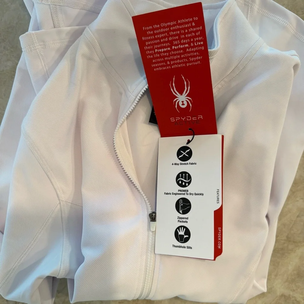 Spyder Active White Jacket - Picture 6 of 6